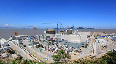 建設中的三門第三代AP1000核電站